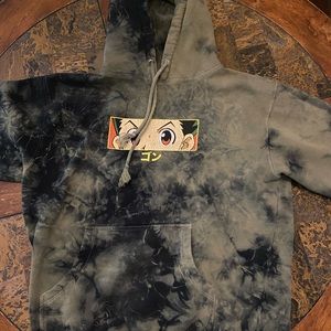 Thick material tie-dye anime hoodie